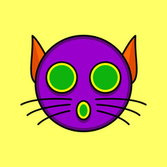 Vector illustration of helloween characters and knick-knacks