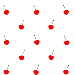Ripe cherry berries pattern for printing