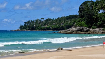 riding a bike on the beach in Phuket, Thailand