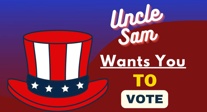uncle sam hat, United States of America election Vote
