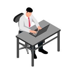 Businessman Isometric Illustration