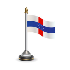 State table flag of Netherlands Antilles. National symbol perfect for design, Background transparent