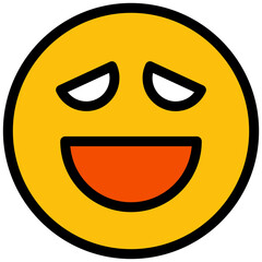 funny and smile face emoticon illustration