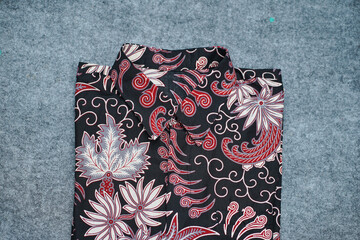 Batik clothes with beautiful patterns.
