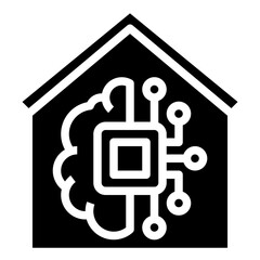 HOME INTELLIGENCE glyph icon