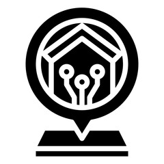 LOCATION PIN glyph icon