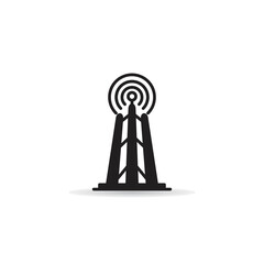 radio mast and network tower icon