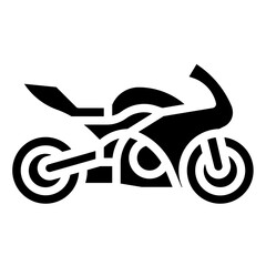 MOTORCYCLE SPORT glyph icon