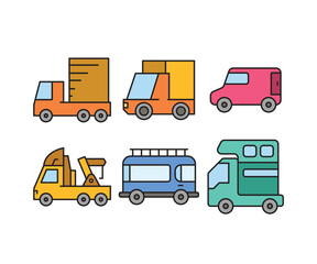 Fototapeta na wymiar car and transportation icons set vector illustration