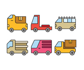 car and transportation icons vector illustration