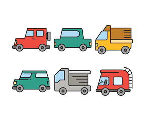 car and transportation icons vector illustration
