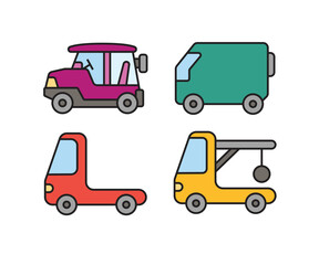 Obraz premium car and transportation icons vector illustration
