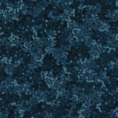 Vector hand drawn denim blue purifier fish skin seamless pattern