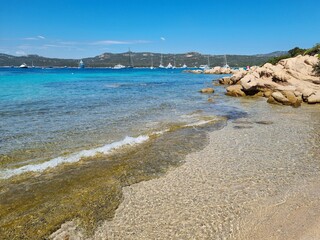 sea at Capriccioli beach sud, Arzachena,Sardinia, Italy