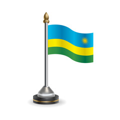 State table flag of Rwanda. National symbol perfect for design, Background transparent