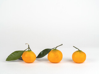 Tangerines on a light background.