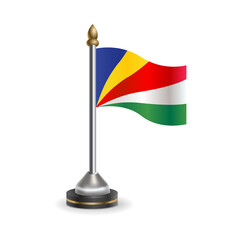 State table flag of Seychelles. National symbol perfect for design, Background transparent