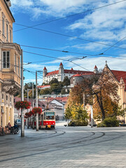 Obraz premium street in the town