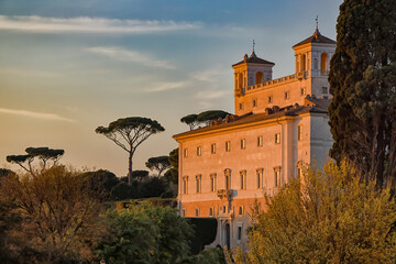 Fototapeta na wymiar Zur Villa Medici in Rom