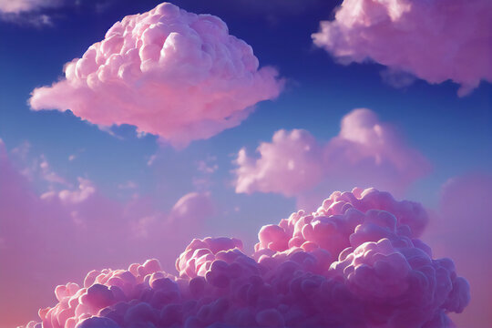 Pink Cotton Candy Clouds