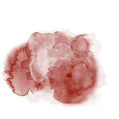 Smokey Cloudy Abstract Watercolor Red Pink