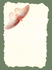 paper background with butterflies