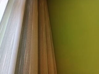 brown Curtains window decoration interior of room