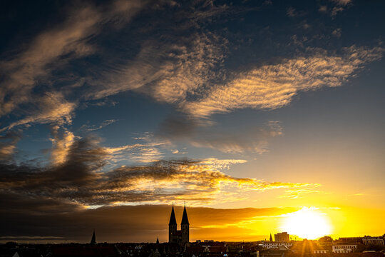 Sonnenuntergang über Braunschweig