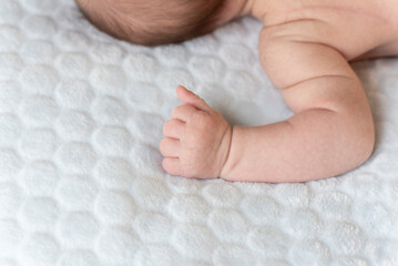 Newborn baby hand