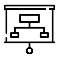hierarchy structure line icon