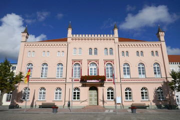 Fototapeta na wymiar Rathaus Sternberg in Mecklenburg-Vorpommern