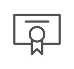 Document icon outline and linear vector.