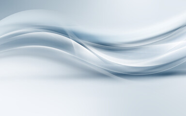 White and grey flow waves background. Futuristic perspective wavy design. Abstract creative graphic for web. Modern business style.
