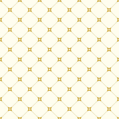 Fototapeta premium Geometric dotted golden vector pattern. Seamless abstract modern texture for wallpapers and backgrounds
