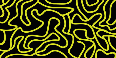 Black background and yellow line 