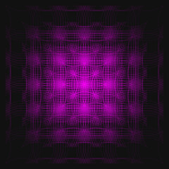 Elegant Fractal pattern, Sacred Geometry, Mysterious mandala pattern, Colorful icon, profile image,pink,magenta