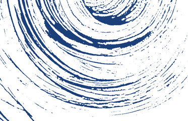 Grunge texture. Distress indigo rough trace. Drama