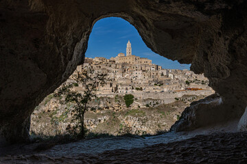Matera, vista panoramica dalle grotte
