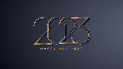 2023 Happy New Year Greeting Card