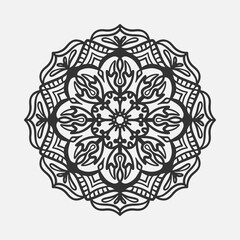 Mandala pattern black and white good mood