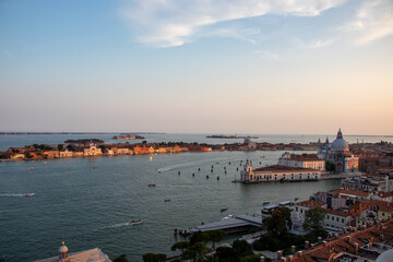 Naklejka na ściany i meble a summer evening in Venice Italy 