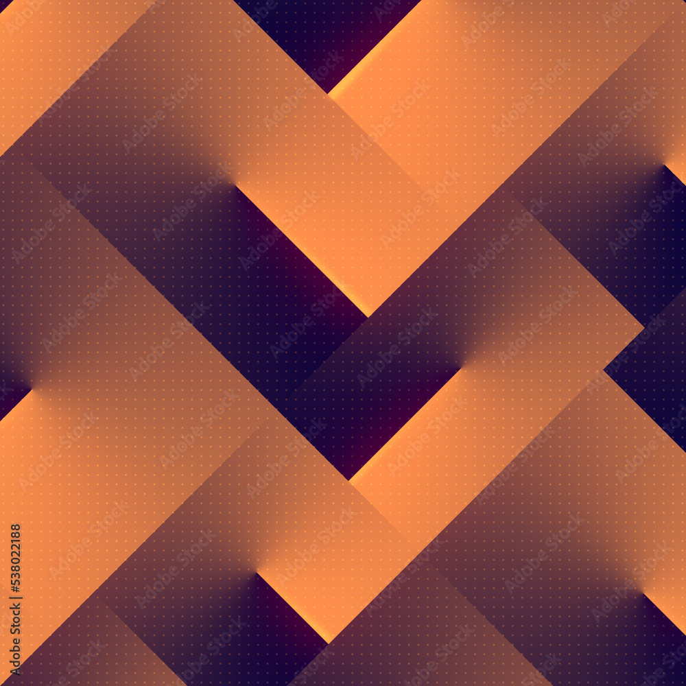 Aufkleber Rectangular shapes with trendy gradient. Creative background. Abstract design. 3d rendering digital illustration