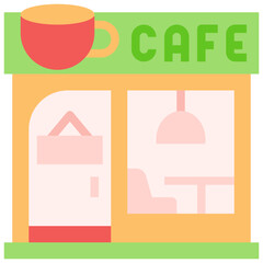 Cafe coffee shop icon symbol element