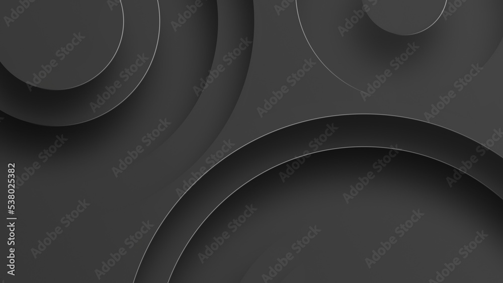 Wall mural 3D rendering  abstract simple minimalist background in style material design