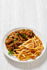Flemish Stew, carbonnade, beef stew with fries