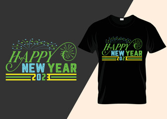 happy new year 2023 T-shirt dsign
