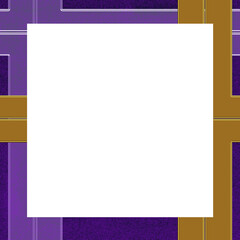 Abstract transparent glitch art border element.