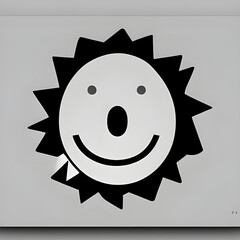 Abstract smiling face 