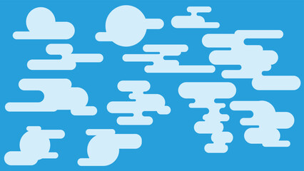 cloud or smoke square icon ornament vector EPS10