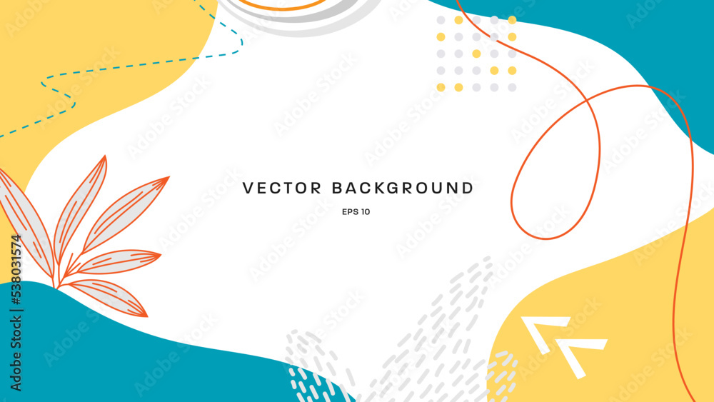 Poster vector abstract background template.